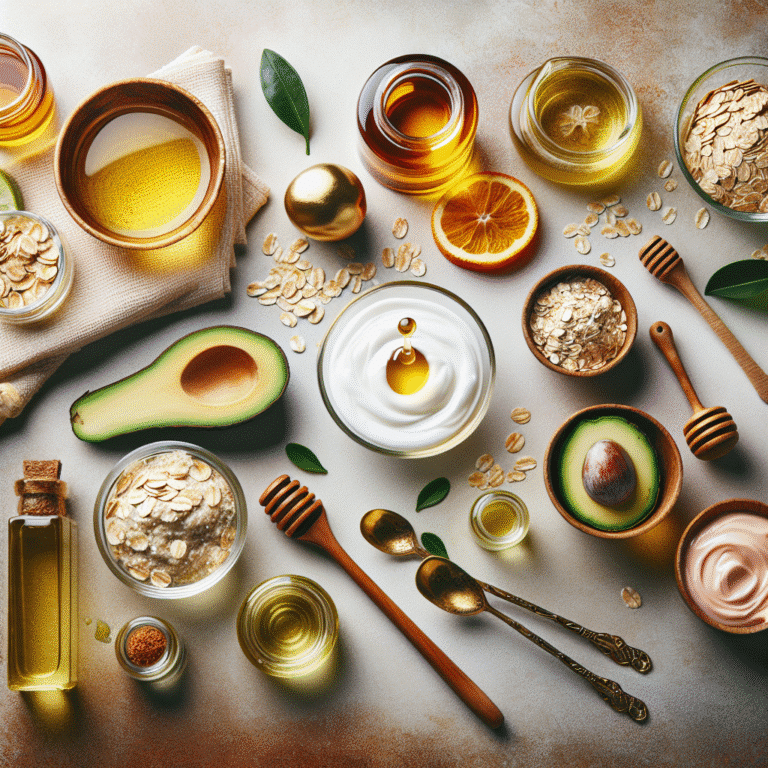 Máscaras faciais naturais para hidratação da pele seca