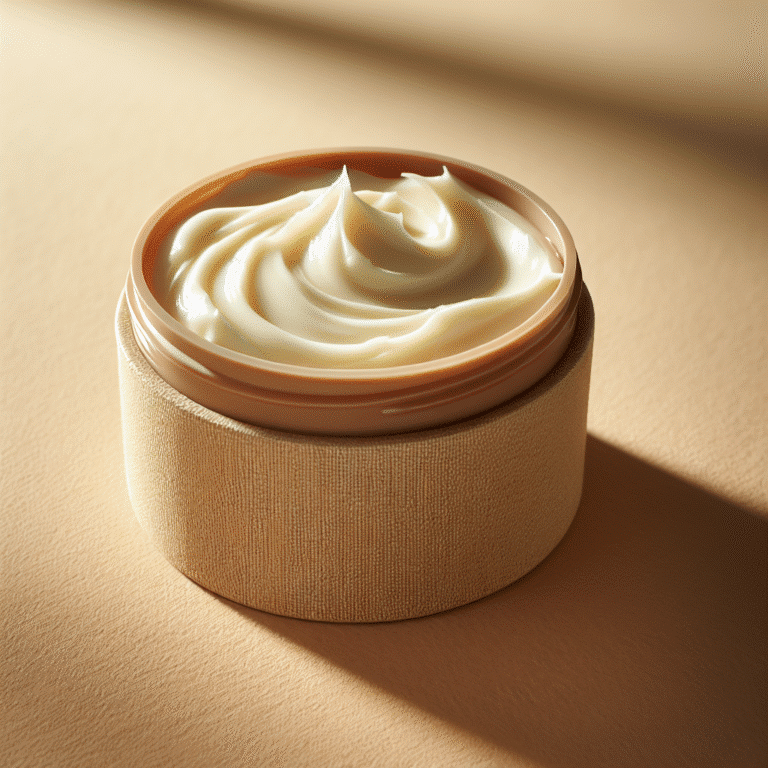 Creme natural para mãos ressecadas