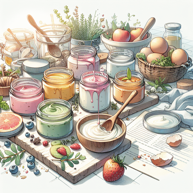 Receitas rápidas para cremes caseiros de fácil preparação e uso.