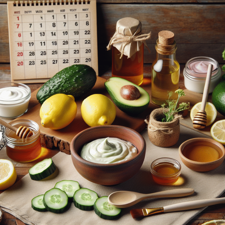 Como planejar rotina de beleza com produtos caseiros.