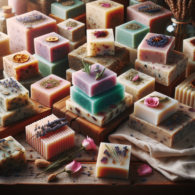 Sabonetes artesanais com ervas naturais: ritual de bem-estar