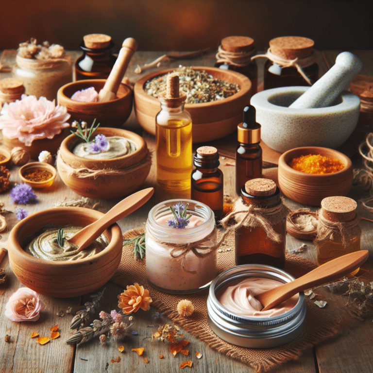 Máscaras faciais caseiras com óleos essenciais para aromaterapia